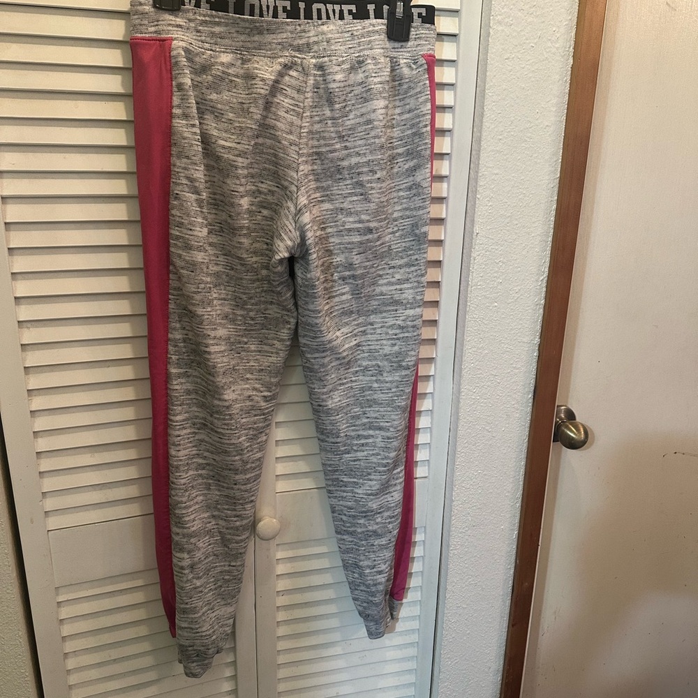 Just Be Gray and Pink Sweatpants Relaxed Fit Joggers - Picture 4 of 4